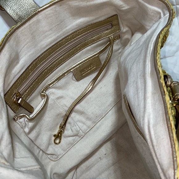 RARE Like new Michael Kors Straw Wicker raffia Shoulder Bag x large - Picture 13 of 16